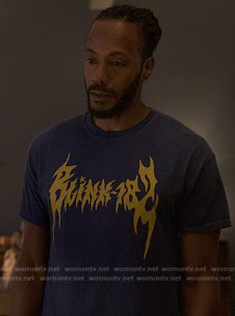 Lewis's graphic print tee on Reasonable Doubt