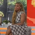 Lindsay Peoples’ plaid asymmetric dress on Today