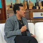 Lionel Richie’s grey suede jacket on Good Morning America