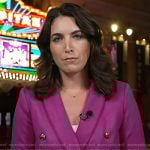 Liz’s purple suede blazer on Today