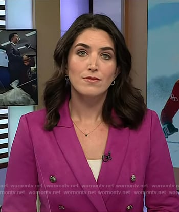 Liz's purple suede blazer on Today