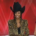 June Ambrose’s leopard blazer and skirt on Today