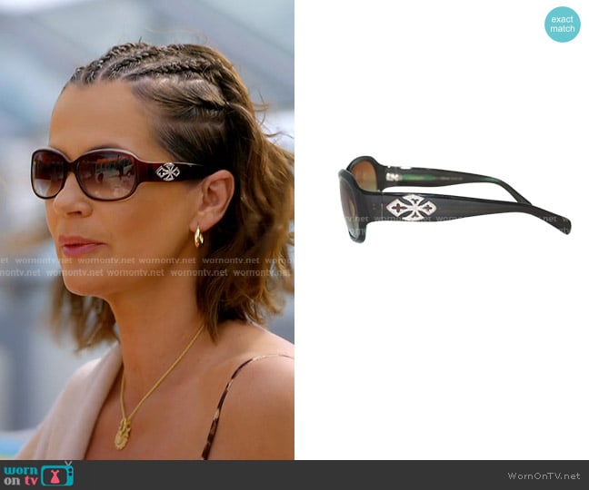 Loree Rodkin Nicole Sunglasses with Swarovski worn by Julia Lemigova (Julia Lemigova) on The Real Housewives of Miami