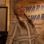 Loretta’s white floral print shirt on Only Murders in the Building