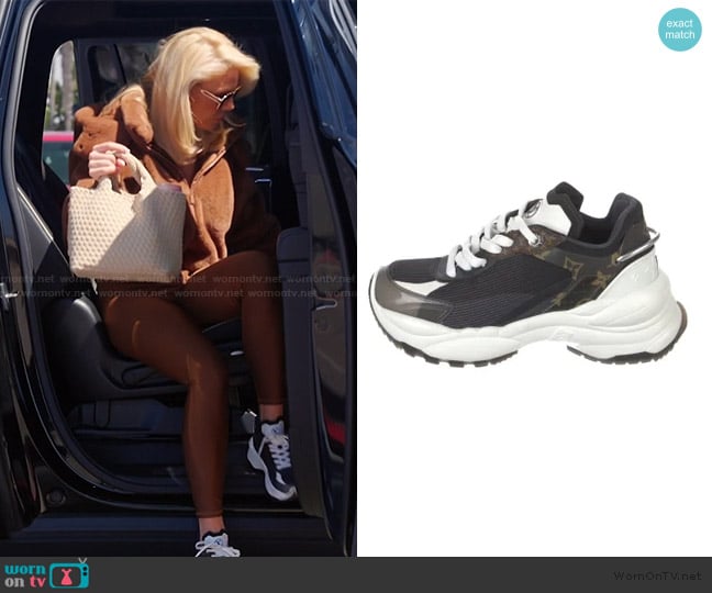Louis Vuitton Monogram Mesh Chunky Sneakers worn by Gretchen Rossi on The Real Housewives of Orange County