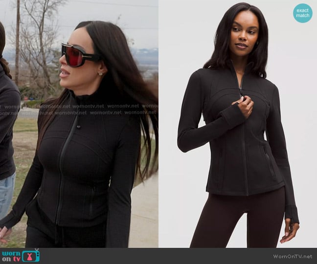 Lululemon Define Jacket - Luon in Black worn by Angie Katsanevas on The Real Housewives of Salt Lake City