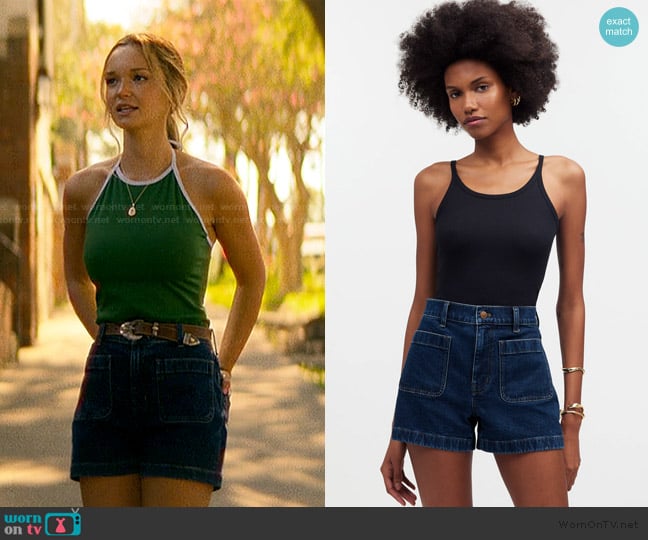 Madewell The Denim Emmett Short worn by Sophia Kinney (Lilah Pate) on The Runarounds