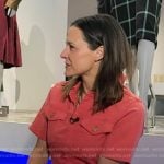 Maggie Rulli’s pink belted jumpsuit on Good Morning America