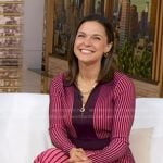 Maggie Rulli’s pink striped dress on Good Morning America