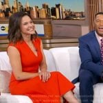 Maggie’s black mesh slingback pumps on Good Morning America