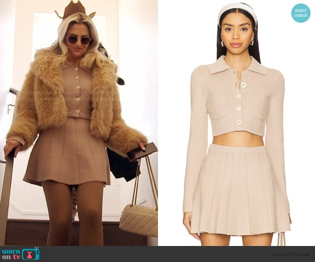 Majorelle Solveig Cardigan worn by Gina Kirschenheiter on The Real Housewives of Orange County