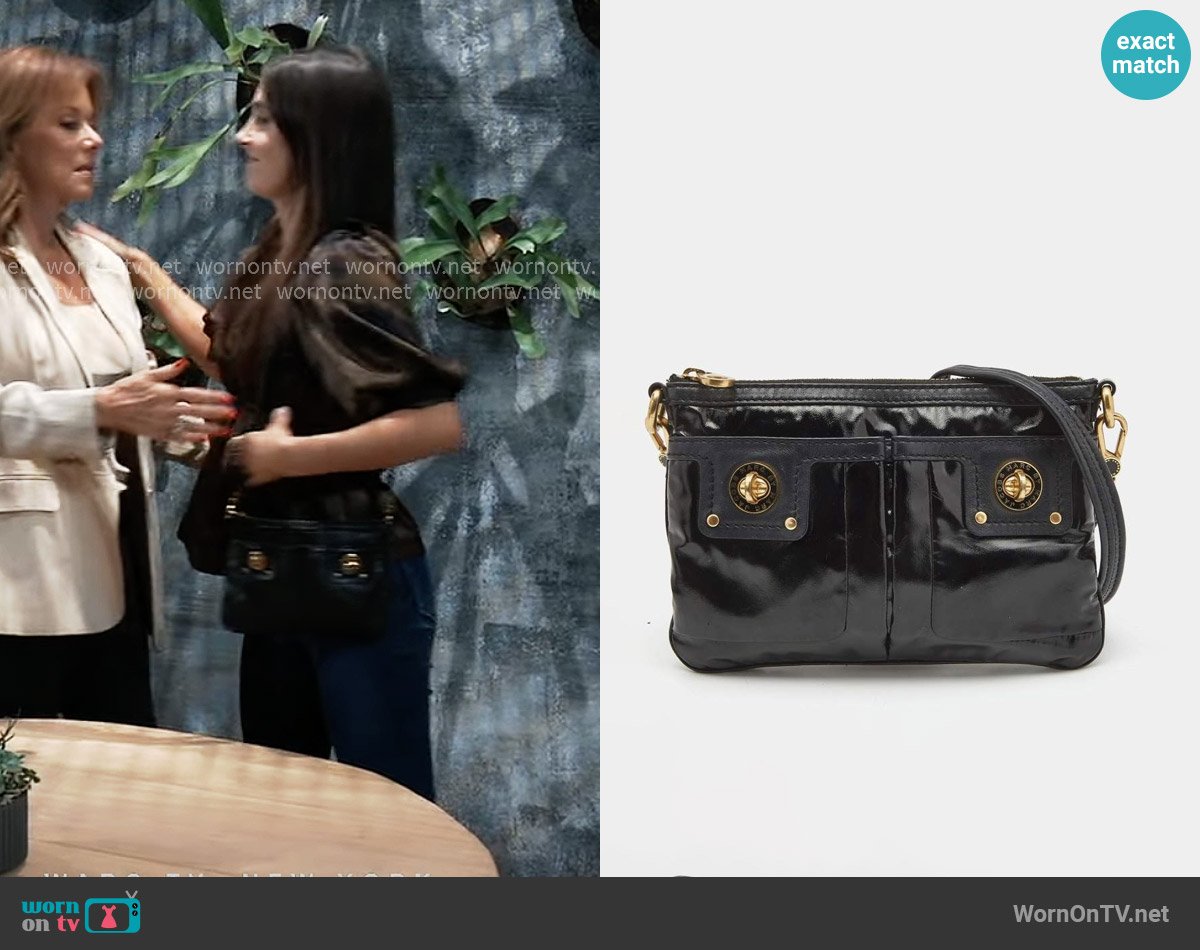 Marc by Marc Jacobs Totally Turnlock Percy Crossbody Bag worn by Molly Lansing-Davis (Kristen Vaganos) on General Hospital