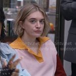 Mare’s colorblock polo sweater on The Paper