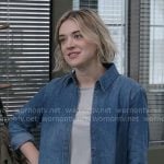 Mare’s denim shirt on The Paper