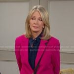 Marlena's pink blazer on Days of our Lives