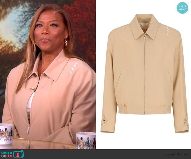 Marni Logo-embroidered Jacket worn by Queen Latifah on The View