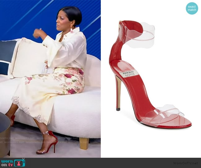 Marskinryyppy Marskin Ryyppy Red Sandals worn by Tamron Hall on Tamron Hall Show