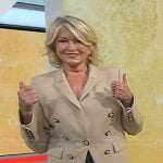 Martha Stewart's beige blazer on Today