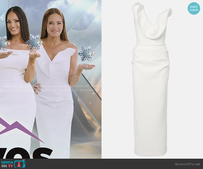 Maticevski Requiem Strapless Faille Gown worn by Meredith Marks on The Real Housewives of Salt Lake City