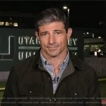 Matt Gutman’s moss green suede jacket on Good Morning America