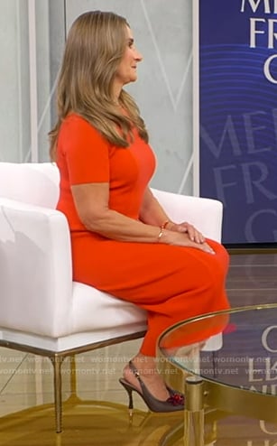 Melinda French Gates’s brown slingback pumps on Good Morning America