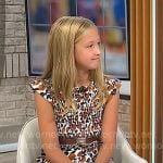 Meryl Hartman’s brown floral dress on CBS Mornings