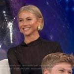 Julianne Hough’s black mesh top on Good Morning America