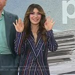 Sabrina Impacciatore’s sequin striped suit on Today