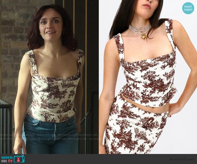 Miaou Imogene Corset worn by Cherry Laine (Olivia Cooke) on The Girlfriend