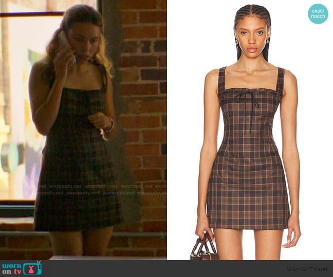 Miaou Laced Ginger Dress worn by Amanda (Kelley Pereira) on The Runarounds