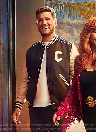 Michael's opening scene varsity jacket on The Voice