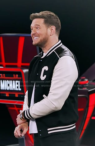 Michael's opening scene varsity jacket on The Voice
