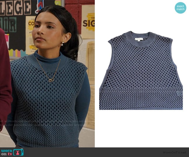 Miou Muse Knit Muscle Tee worn by Jackie Howard (Nikki Rodriguez) on My Life with the Walter Boys