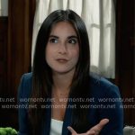 Molly’s blue suit on General Hospital
