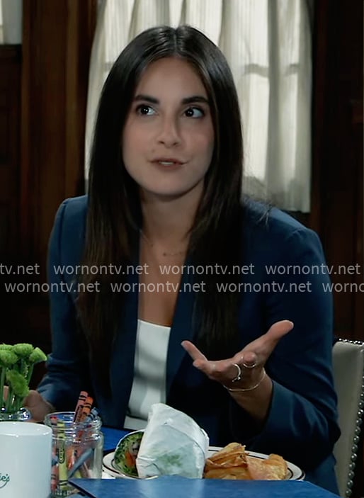 Molly's blue suit on General Hospital