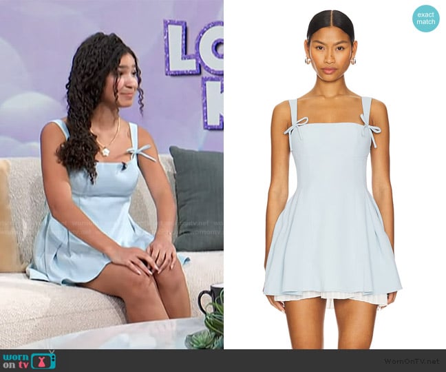 More to Come Josianne Mini Dress worn by Laila Lockhart Kraner on Access Hollywood