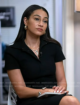 Morgan's black zip dress on NBC News Daily