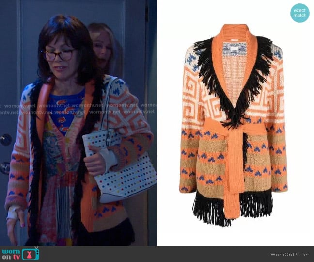 Mother The Belted Short Cardigan worn by Susan Banks (Stacy Haiduk) on Days of our Lives