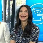 Natalie's printed short sleeve dress on Today