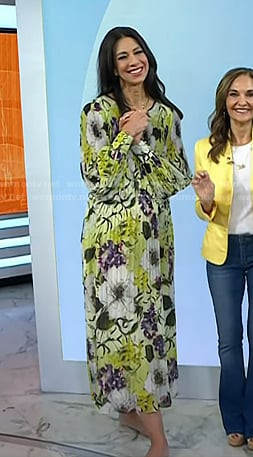 Natalie’s floral pleated dress on Today