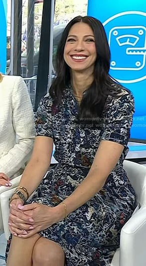 Natalie's printed short sleeve dress on Today
