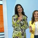 Natalie’s floral pleated dress on Today