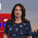 Maria’s navy floral dress on Today