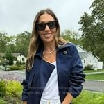 Melissa’s navy trench coat on Today