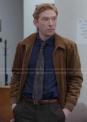 Ned’s brown corduroy jacket on The Paper