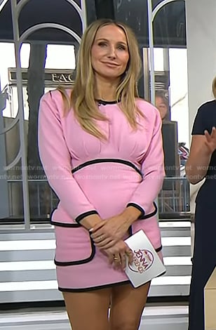 Nikki Glaser’s pink mini dress on Today