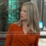 Nina’s orange knot front top on General Hospital