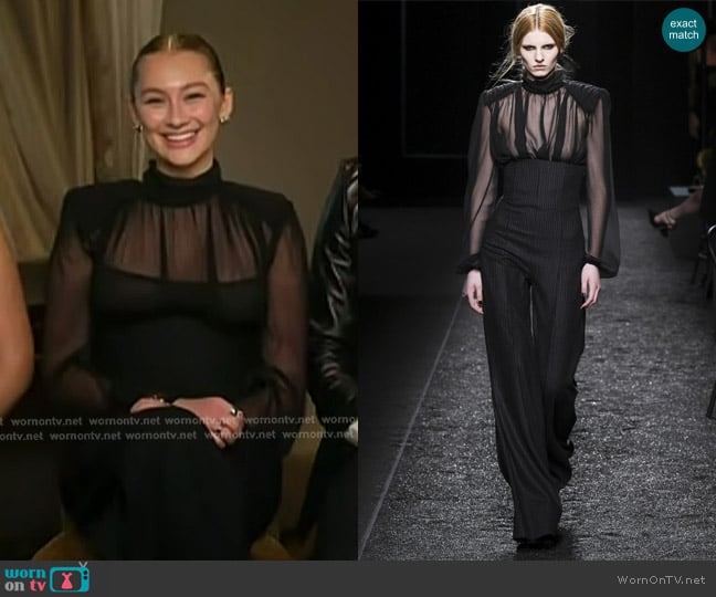 Nina Ricci Autumn Winter 2025 Collection worn by Lola Tung on Today