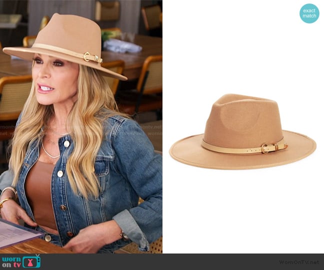 Nordstrom Buckle Accent Rancher Hat worn by Tamra Judge on The Real Housewives of Orange County