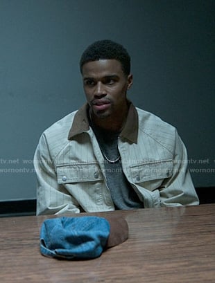 Ozzie's white pinstripe jacket on Reasonable Doubt